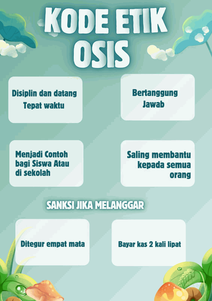 Poster Kode Etik OSIS SMPIT Al Uswah Banyuwangi